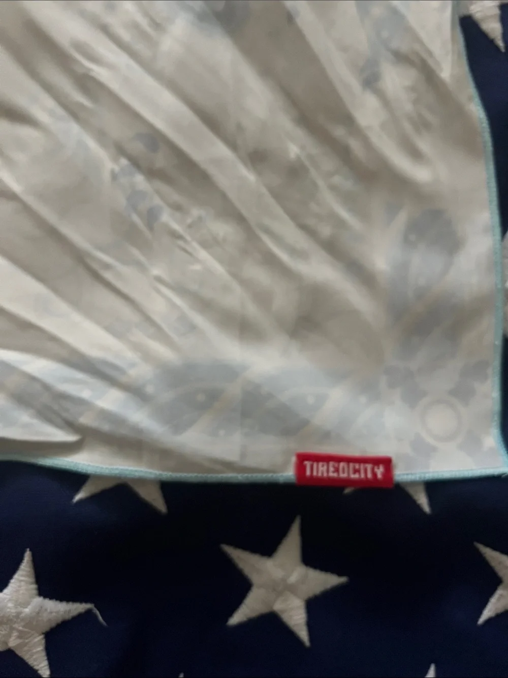 Faux silk handkerchief